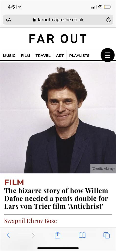 willem dafoe cock